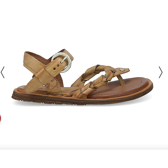 Free People A.S.98 Tarron Sandal Slingback 37 Camel NEW